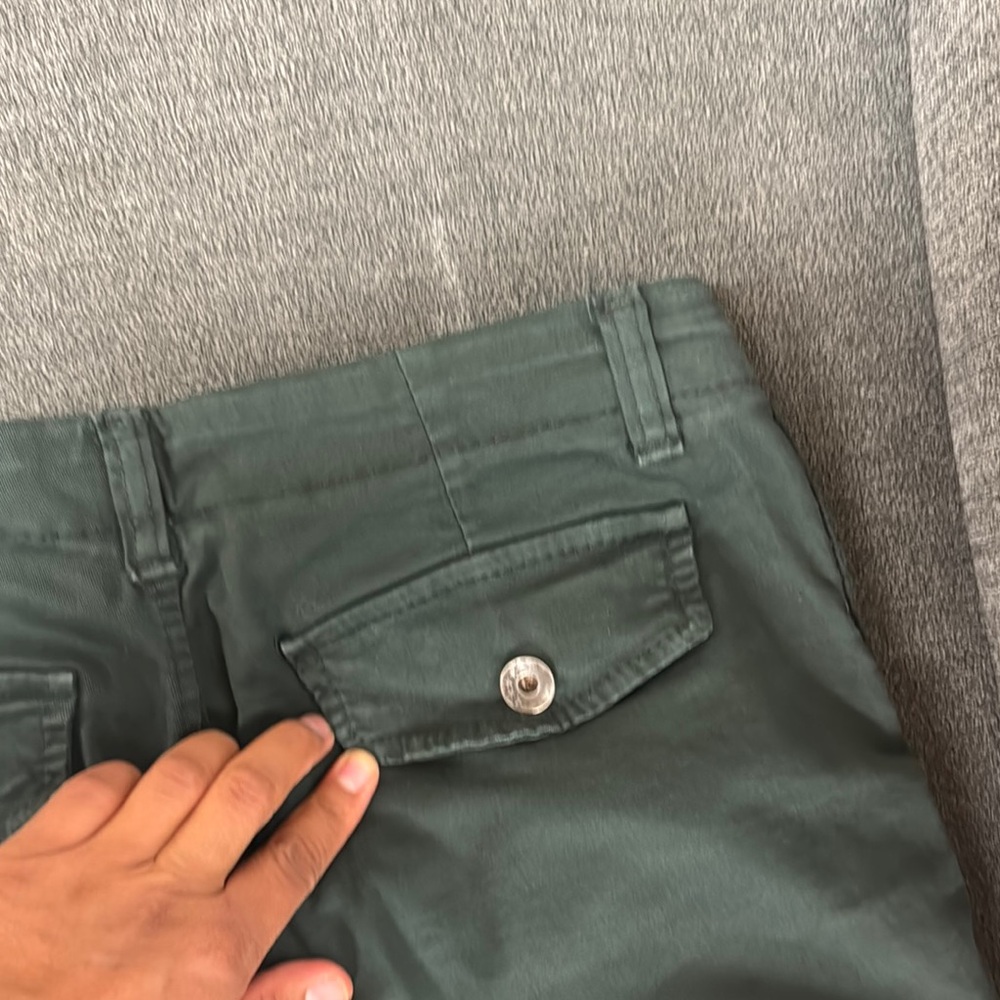 Elegant Dark Green Women's Straight Leg Pants - Picture 8 of 8